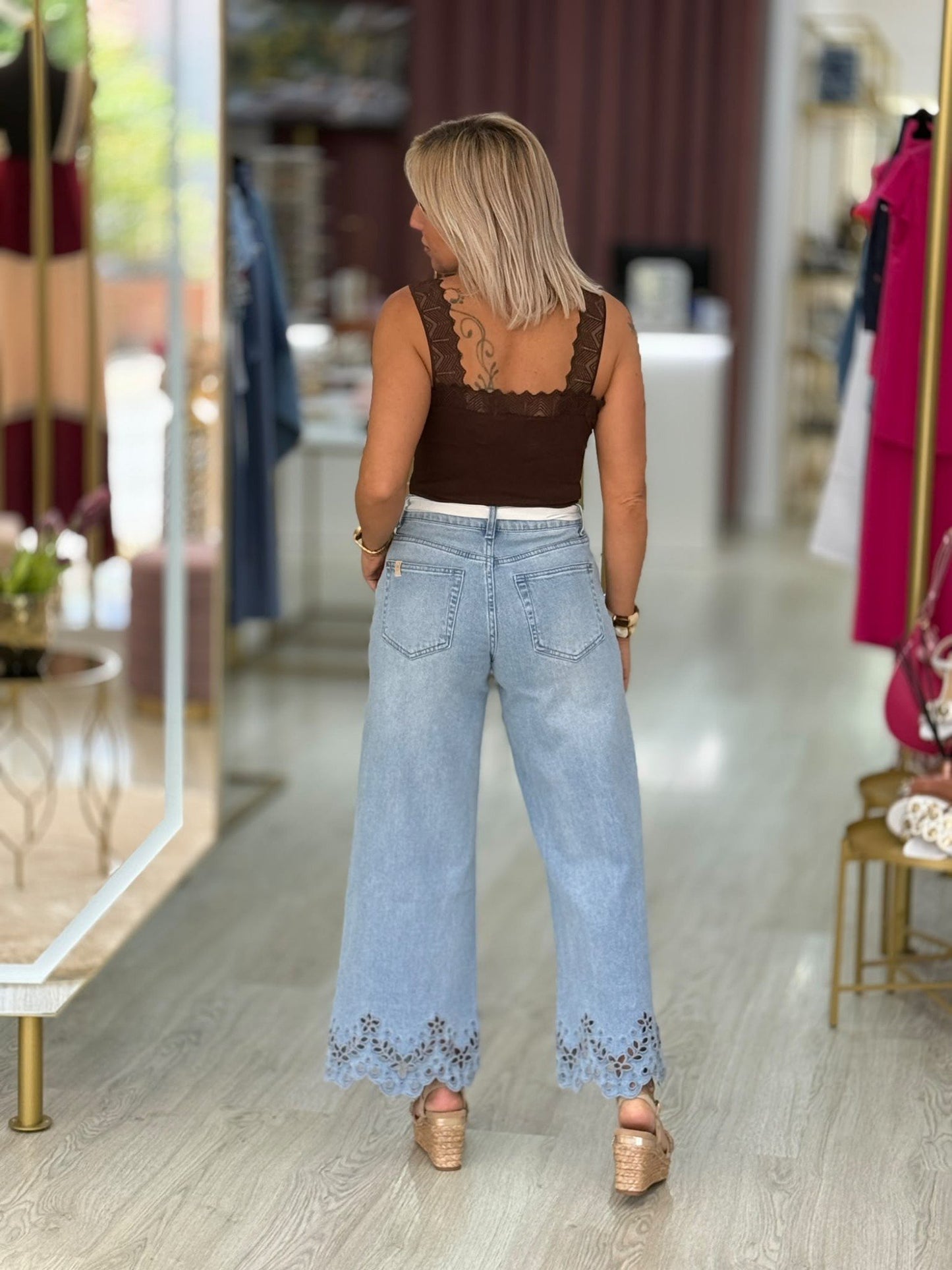 Jeans bordado