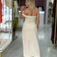 Vestido decote assimétrico