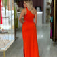 Vestido comprido de um ombro (+ cores)