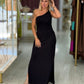 Vestido comprido de um ombro (+ cores)