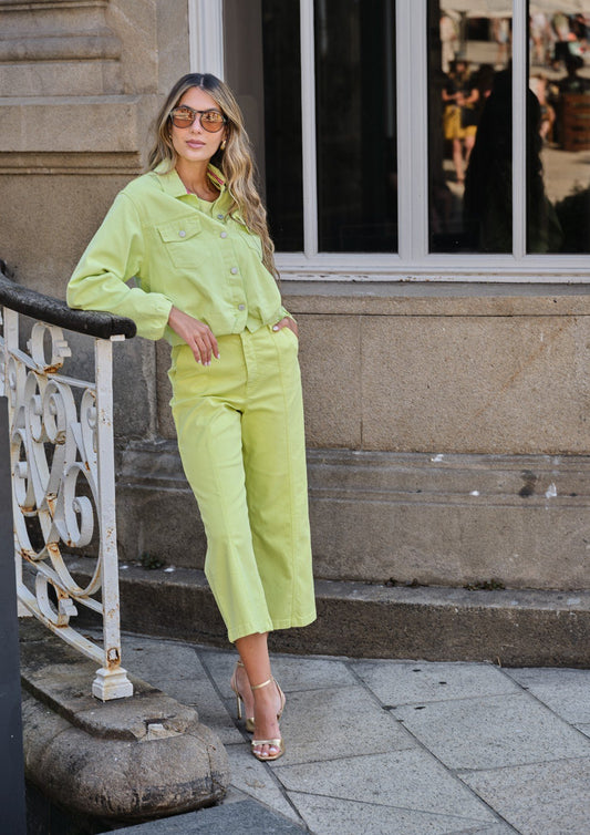 Calças de ganga wide leg