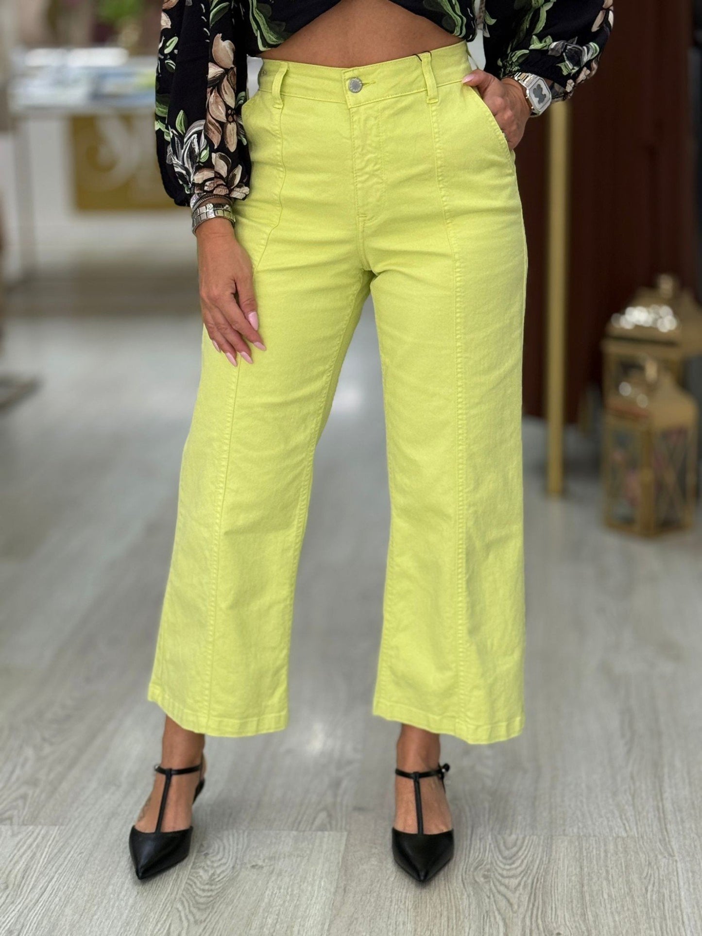 Calças de ganga wide leg (+ cores)