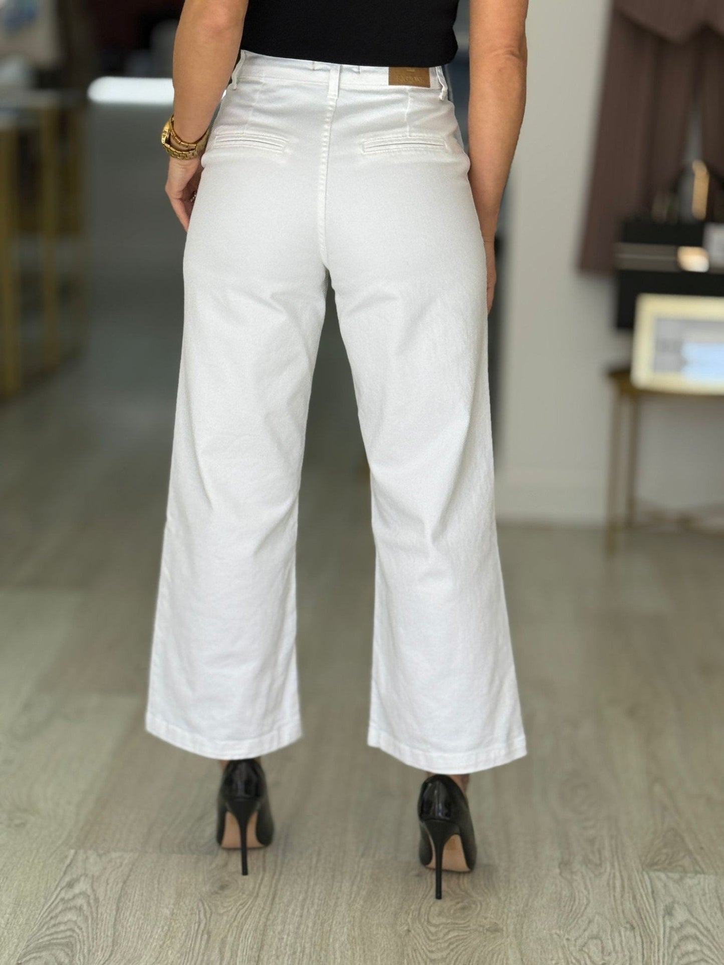 Calças de ganga wide leg (+ cores)