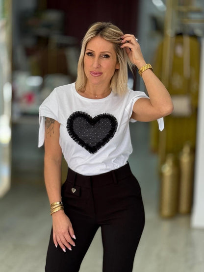 T-shirt coração (+ cores)