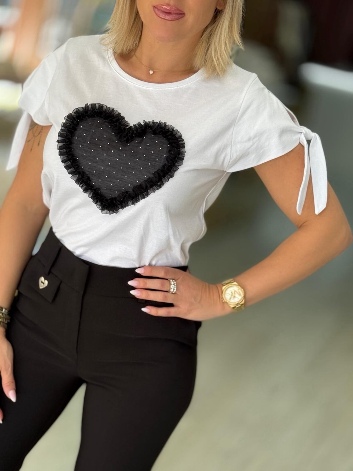 T-shirt coração (+ cores)