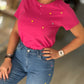 T-shirt corações