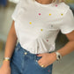 T-shirt corações