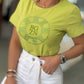 T-shirt com strass