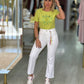 T-shirt com strass