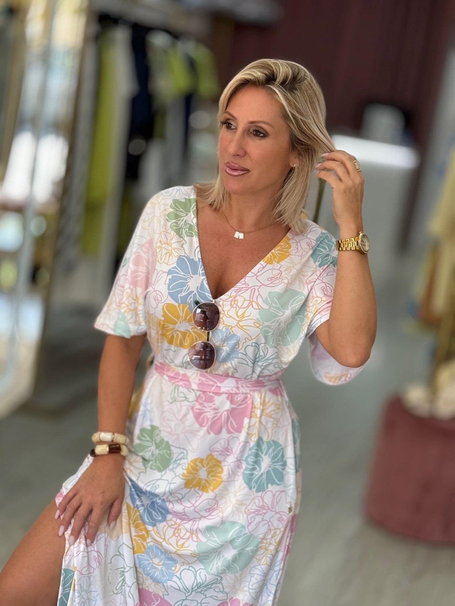 Vestido estampa floral