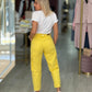 Calças slouchy com bolsos