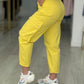 Calças slouchy com bolsos