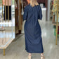 Vestido de ganga comprido