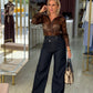 Calças e ganga Wide leg Cross Waist