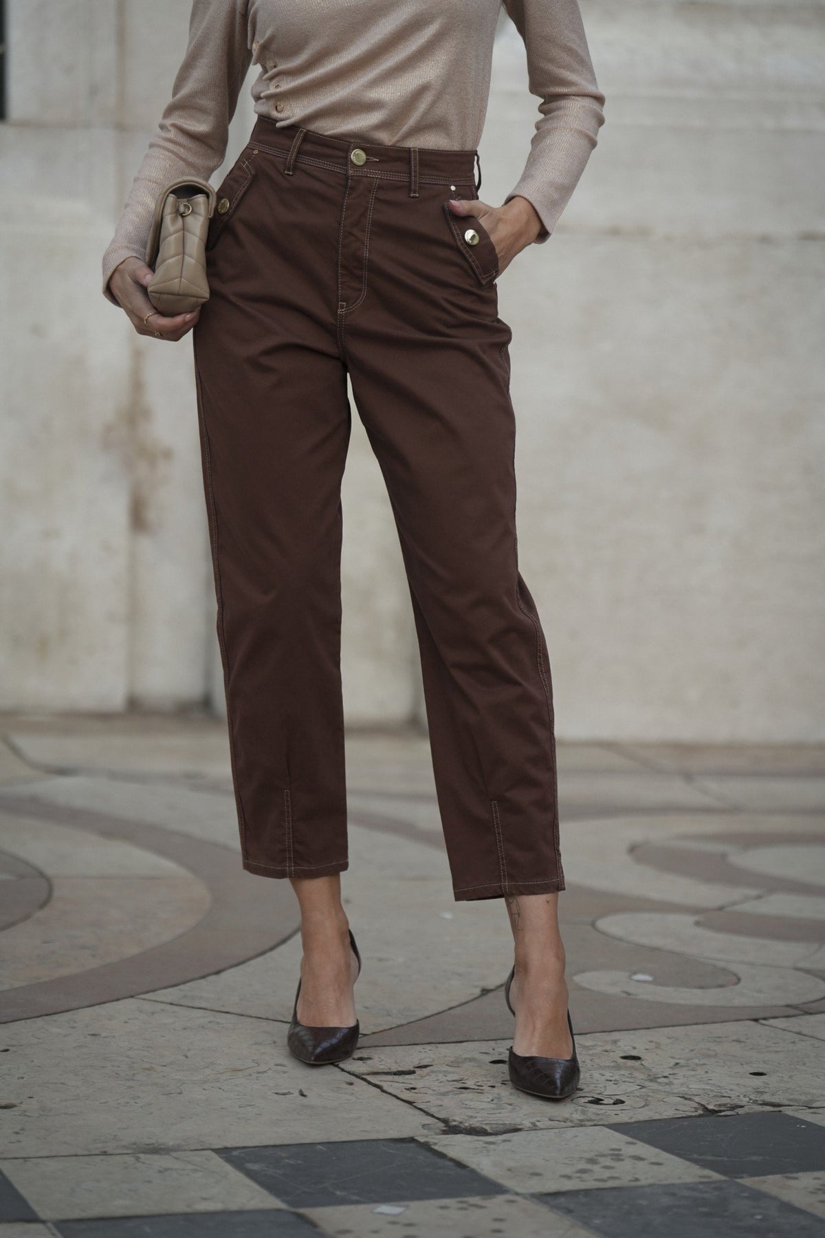Calças sarja slouch (+ cores)