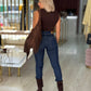 Calças Slim Medium Waist