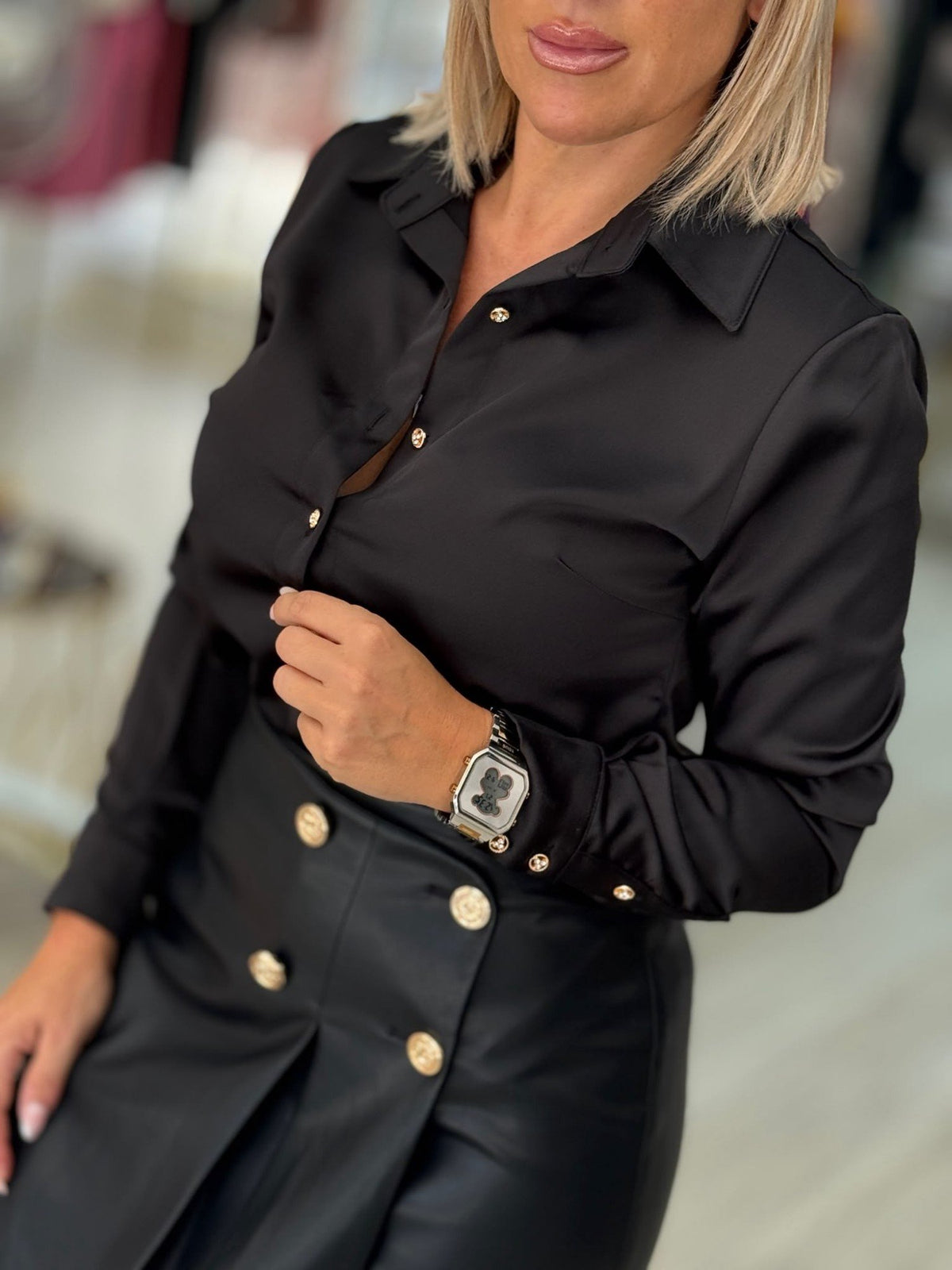 Camisa acetinada (+ cores)