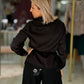 Blusa acetinada