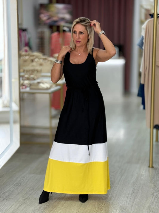 Vestido tricolor