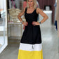 Vestido tricolor