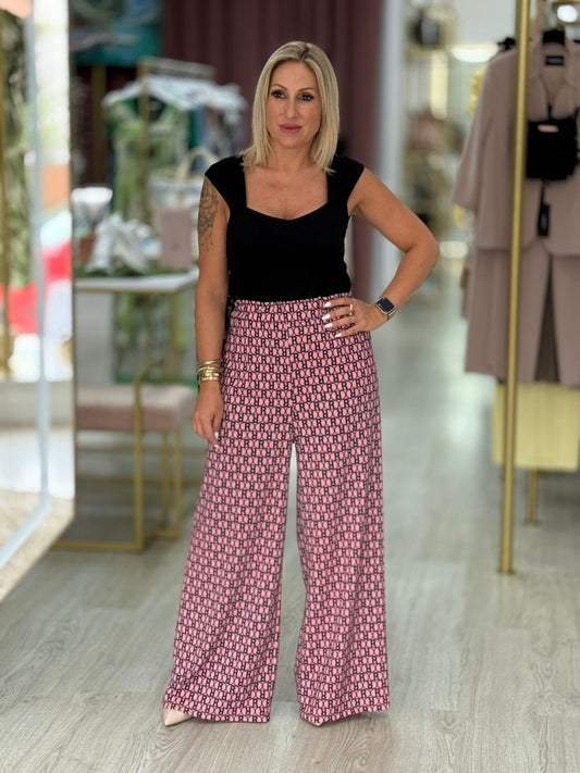 Calças com padrão r