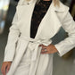 Trench coat com cinto amovível