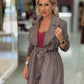Trench coat com cinto amovível