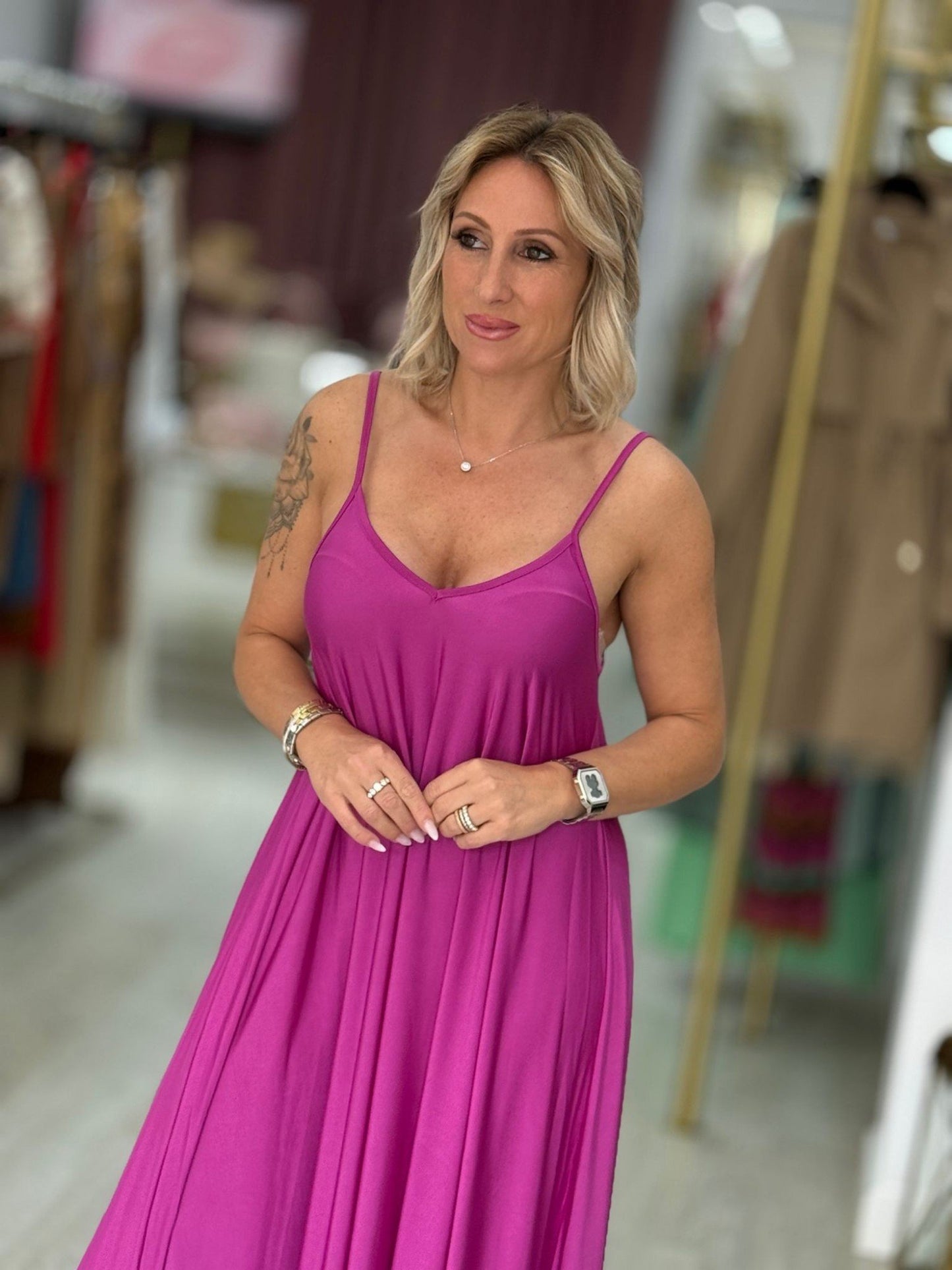 Vestido alças finas ajustáveis (+ cores)