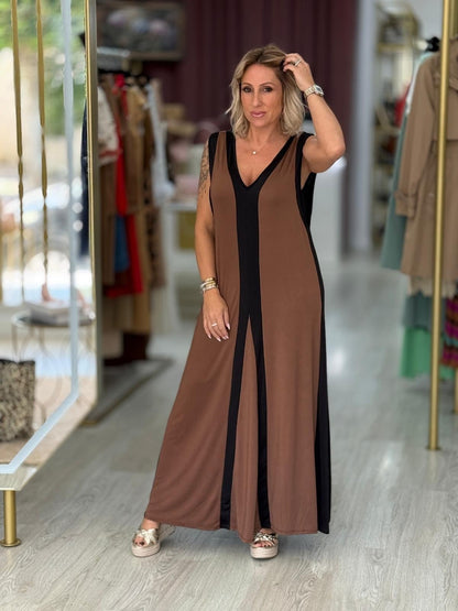 Vestido com contrastes (+ cores)