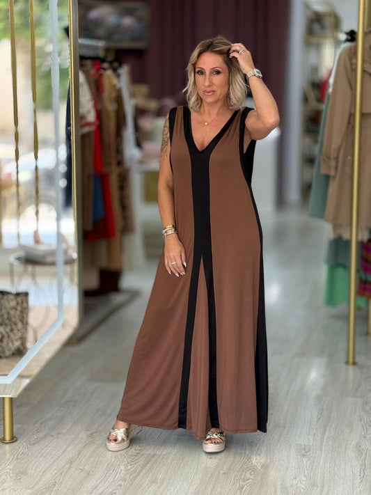 Vestido com contrastes (+ cores)