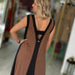 Vestido com contrastes (+ cores)