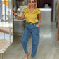 Blusa decote em v acetinada
