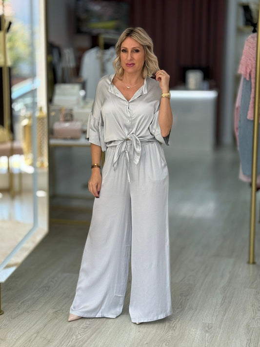 Calças acetinadas largas (+ cores)