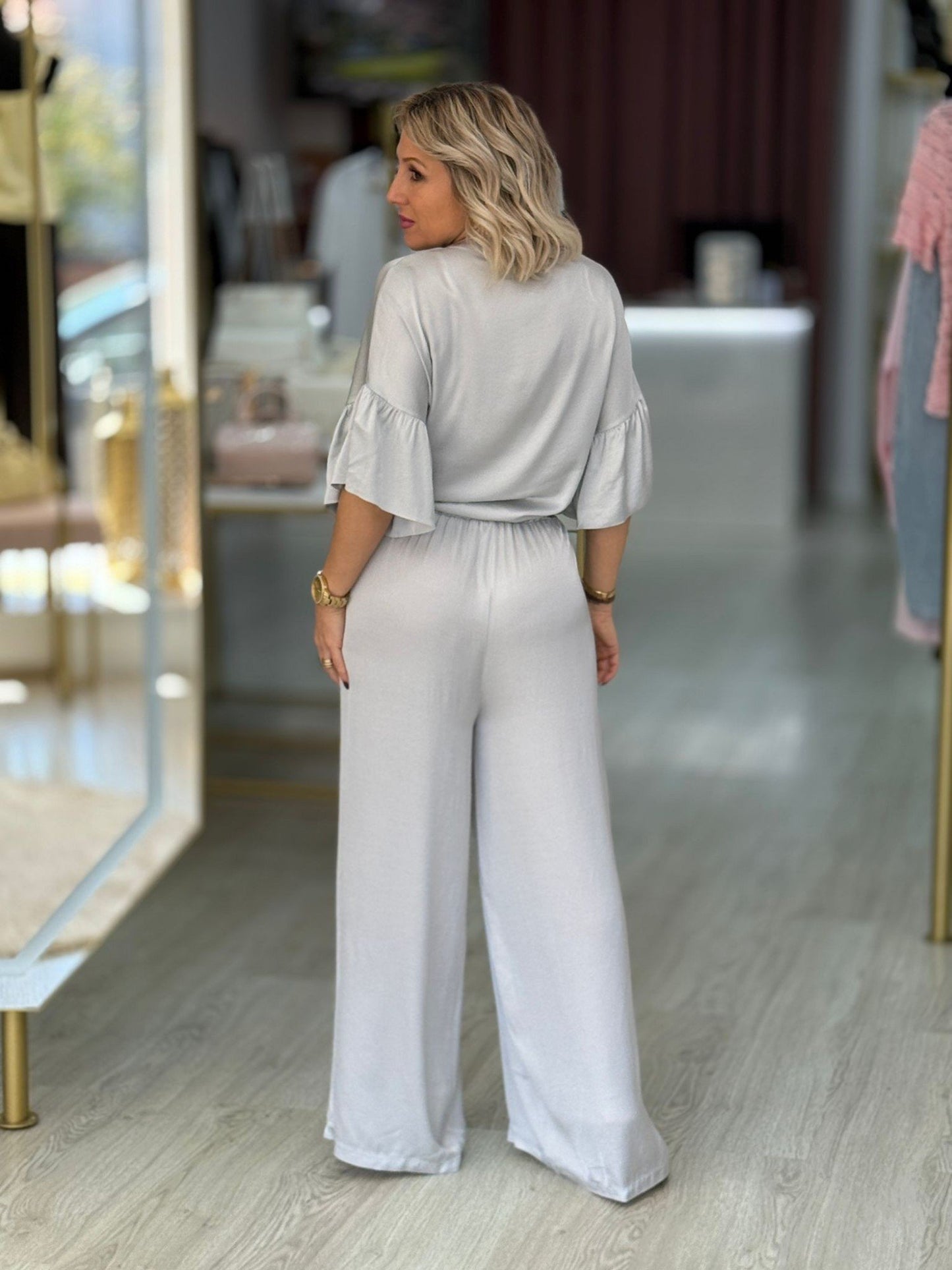 Calças acetinadas largas (+ cores)