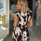 Blusa com botões animal print