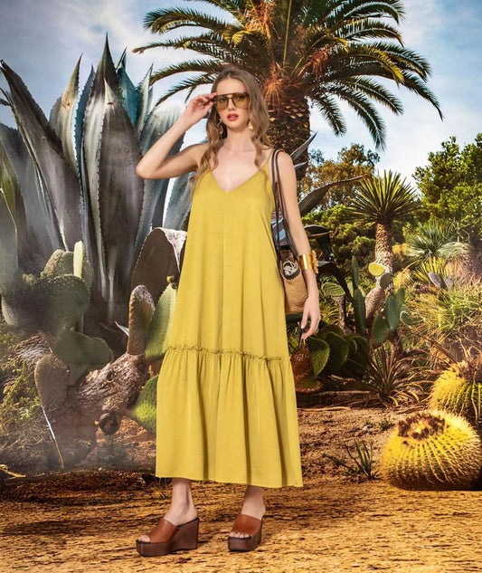 Vestido alças finas