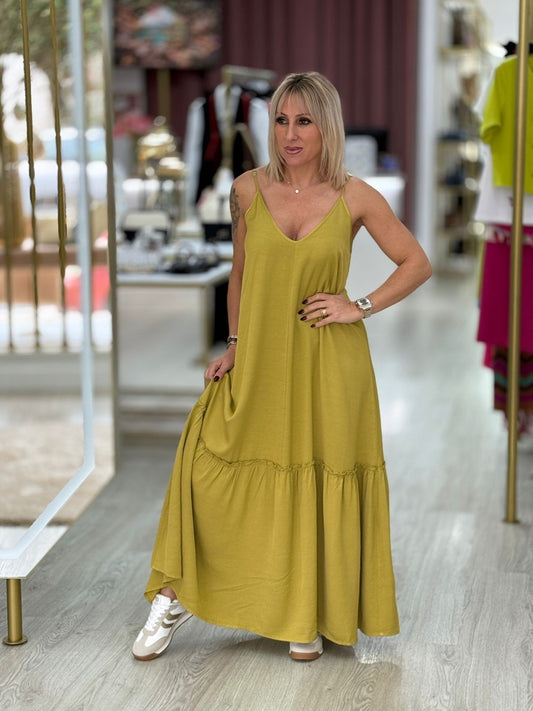 Vestido alças finas