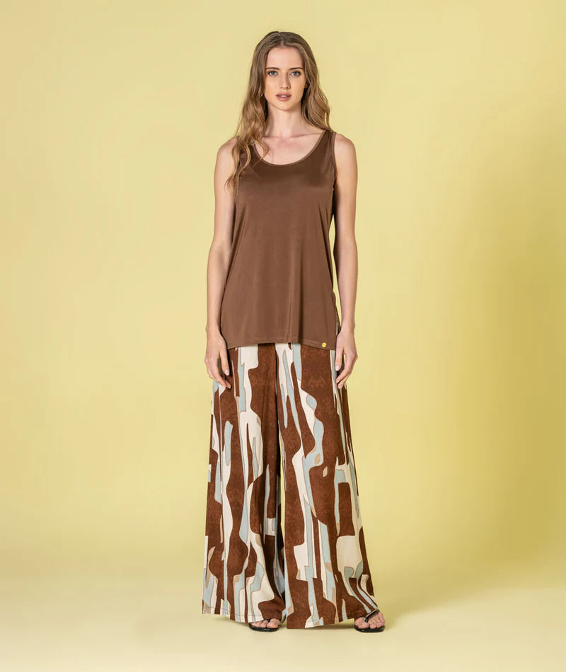 Calças com padrão geométrico