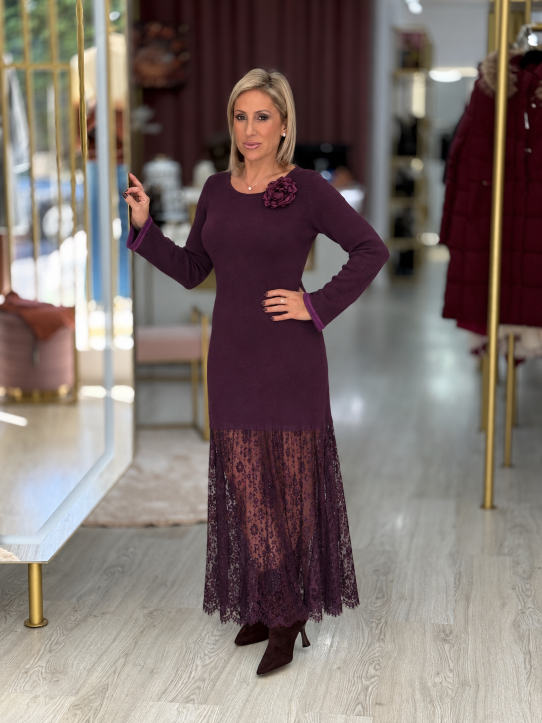 Vestido de malha