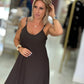 Vestido midi fluido de alças