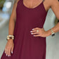 Vestido midi fluido de alças