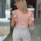T-shirt com renda (+cores)