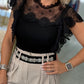 T-shirt com renda (+cores)