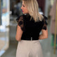 T-shirt com renda (+cores)
