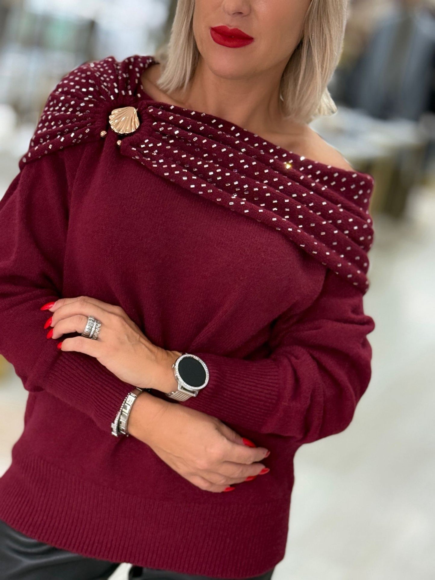 Camisola gola brilhos (+ cores)