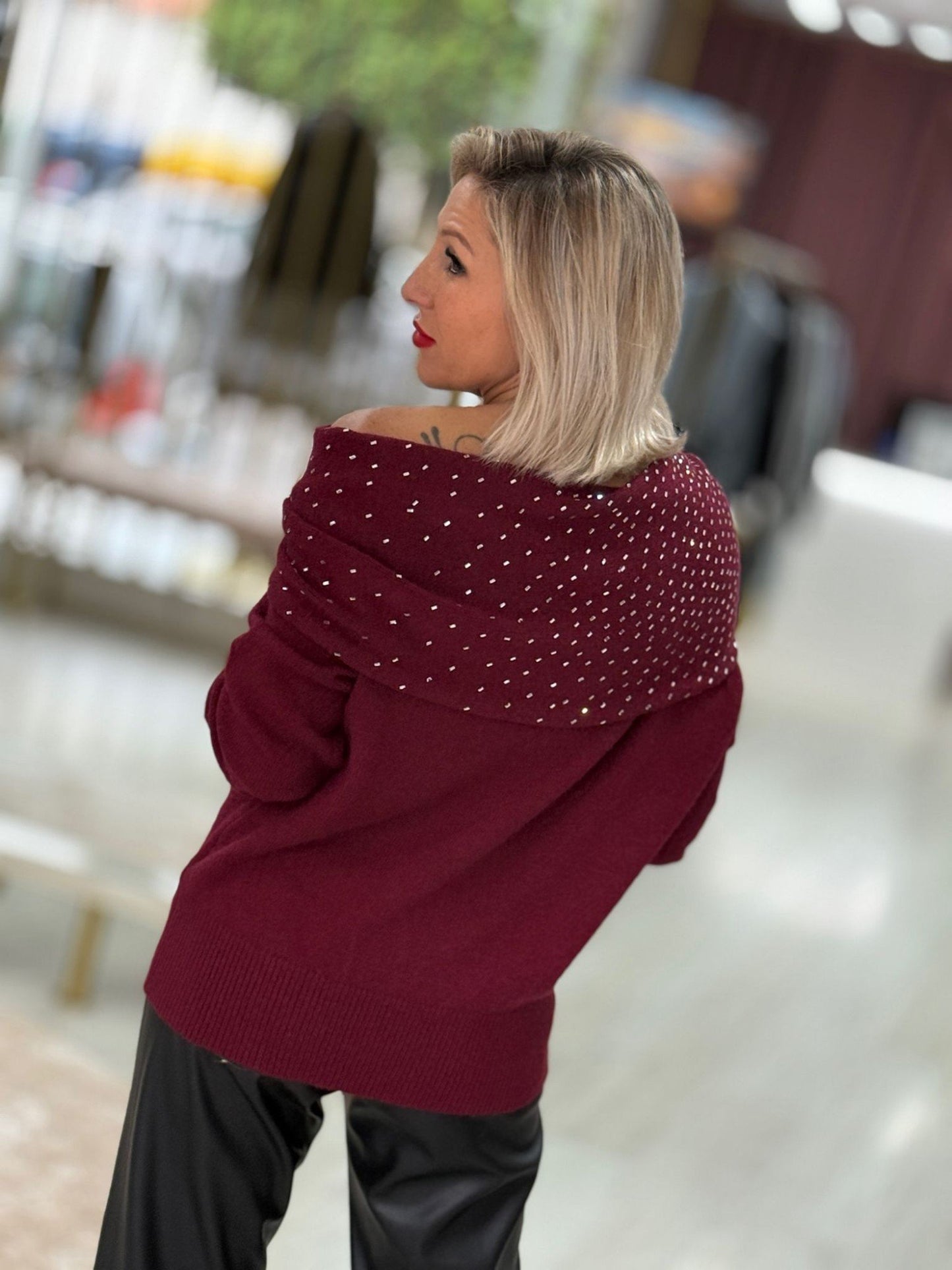 Camisola gola brilhos (+ cores)