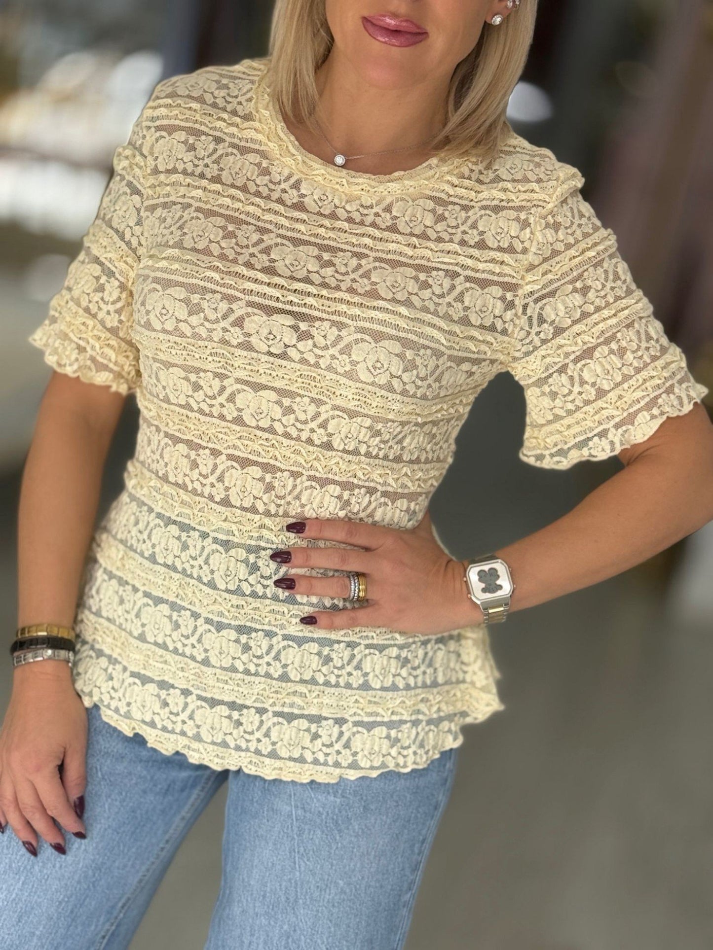 Camisola em renda (+ cores)