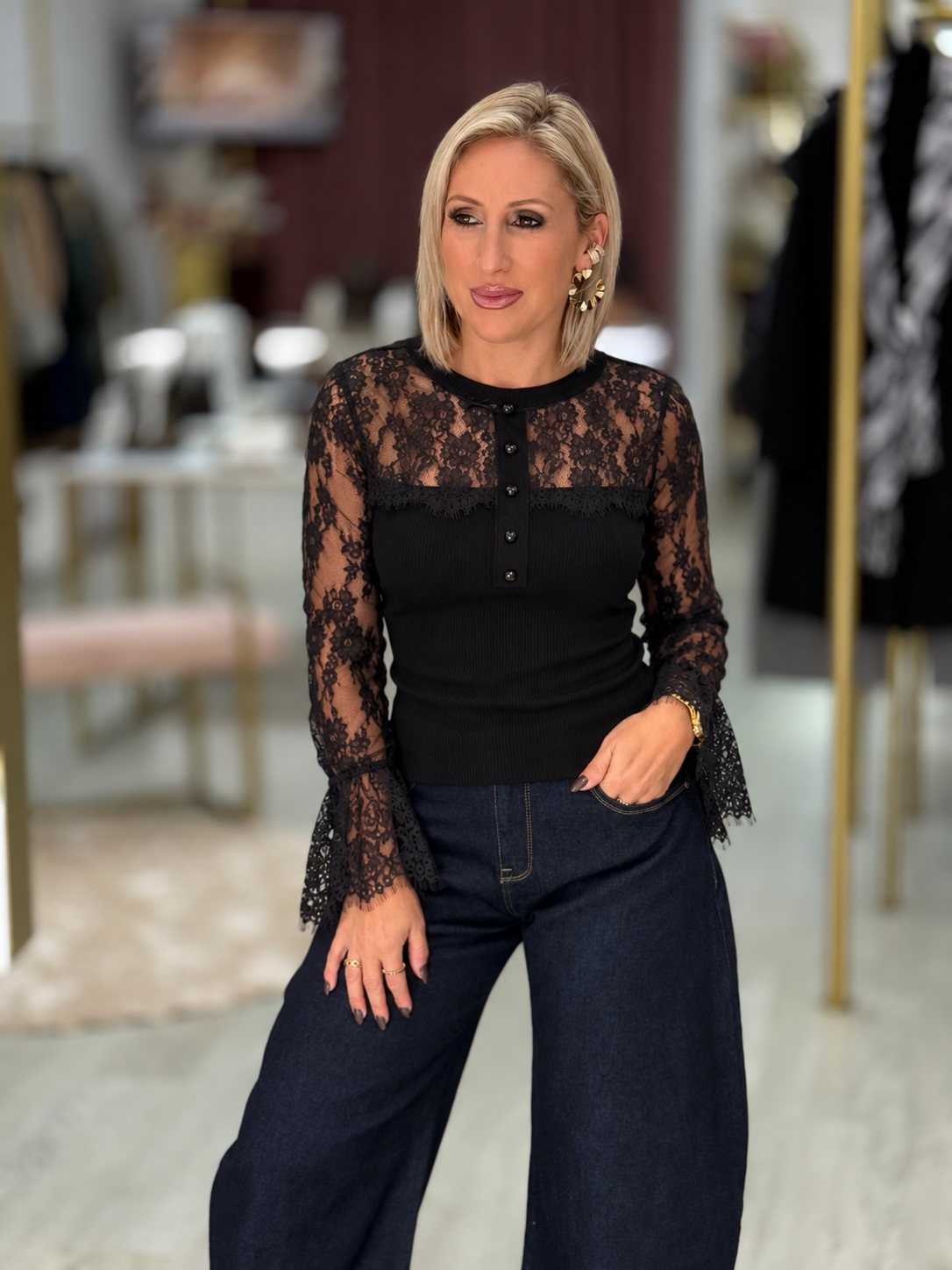 Camisola de renda (+ cores)