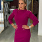 Vestido de malha com botões (+ cores)
