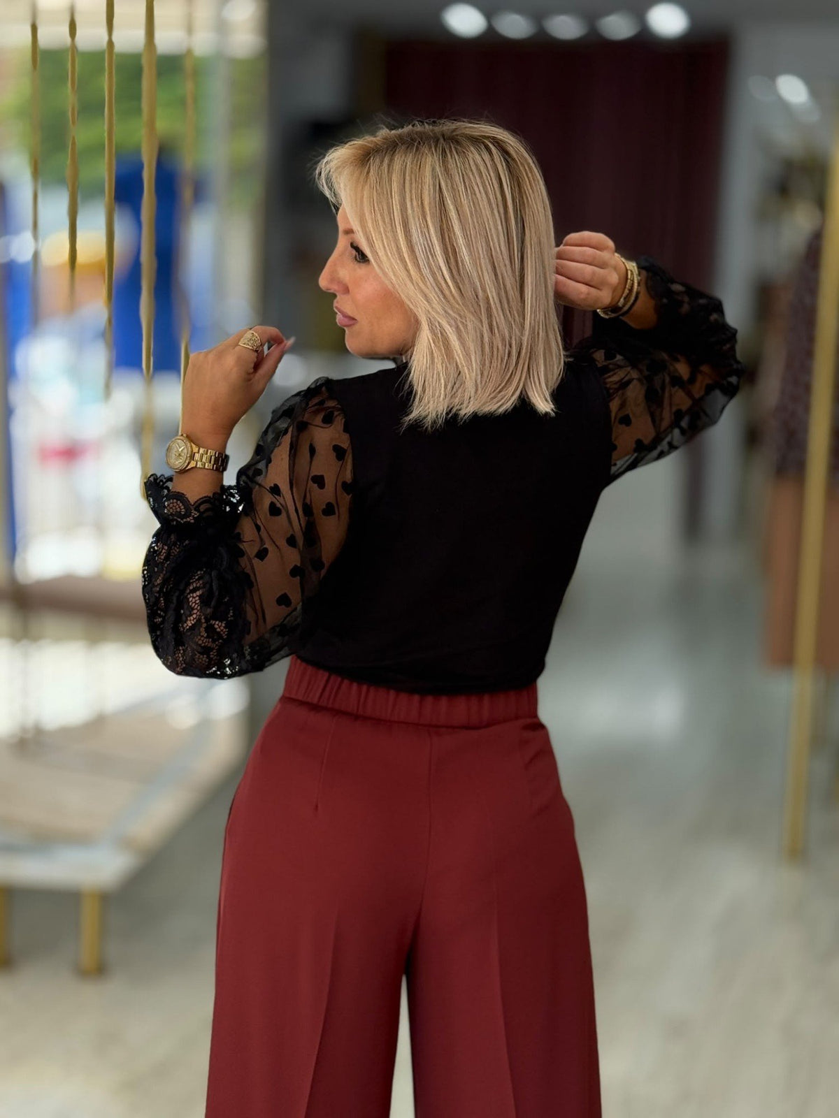 Camisola com tule